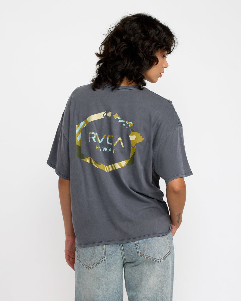 Hawaii Hex II Baggie Tee - RVCA