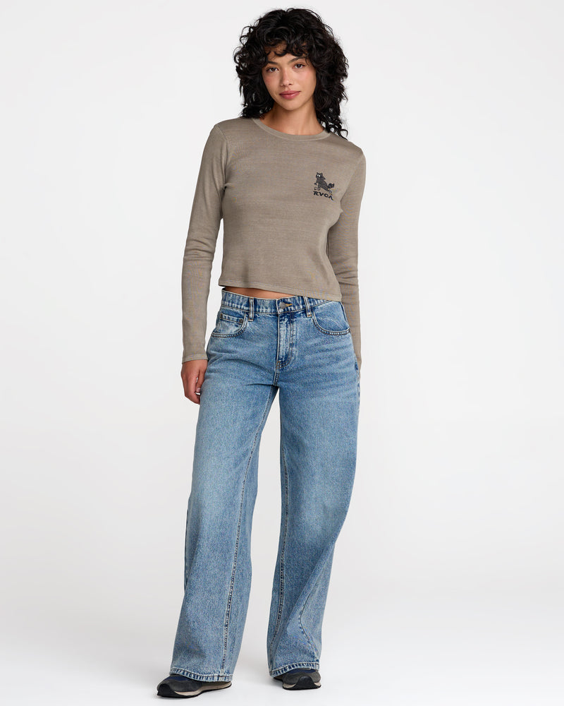 Fortune Long Sleeve Tee- RVCA