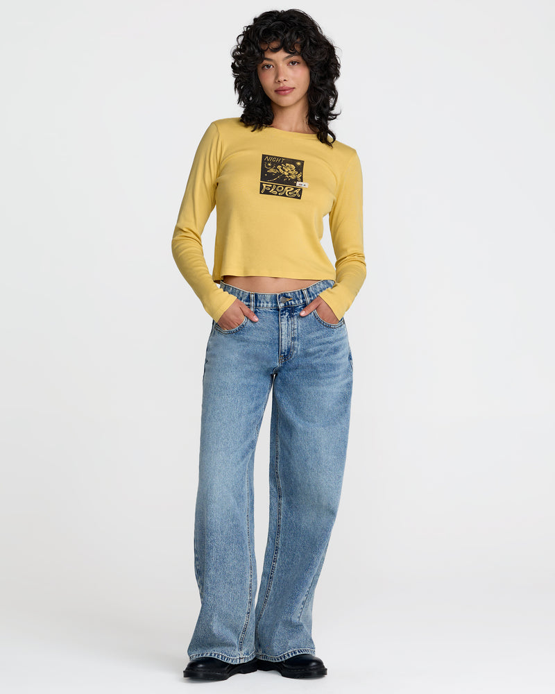 Mel G Long Sleeve Tee- RVCA