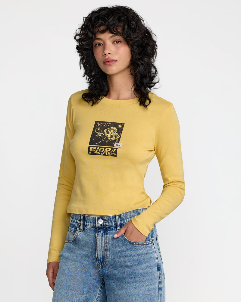 Mel G Long Sleeve Tee- RVCA