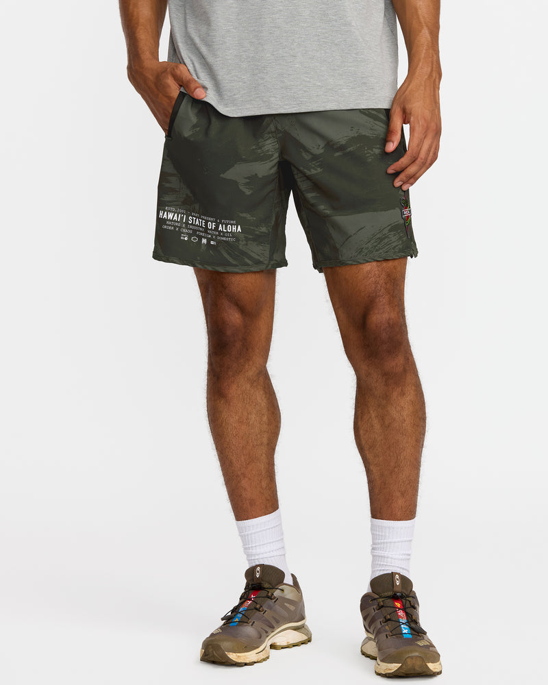 Hawaii Yogger Stretch 17" Short - RVCA