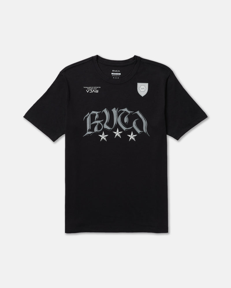 RVCA Star FC Short Sleeve Tee- RVCA