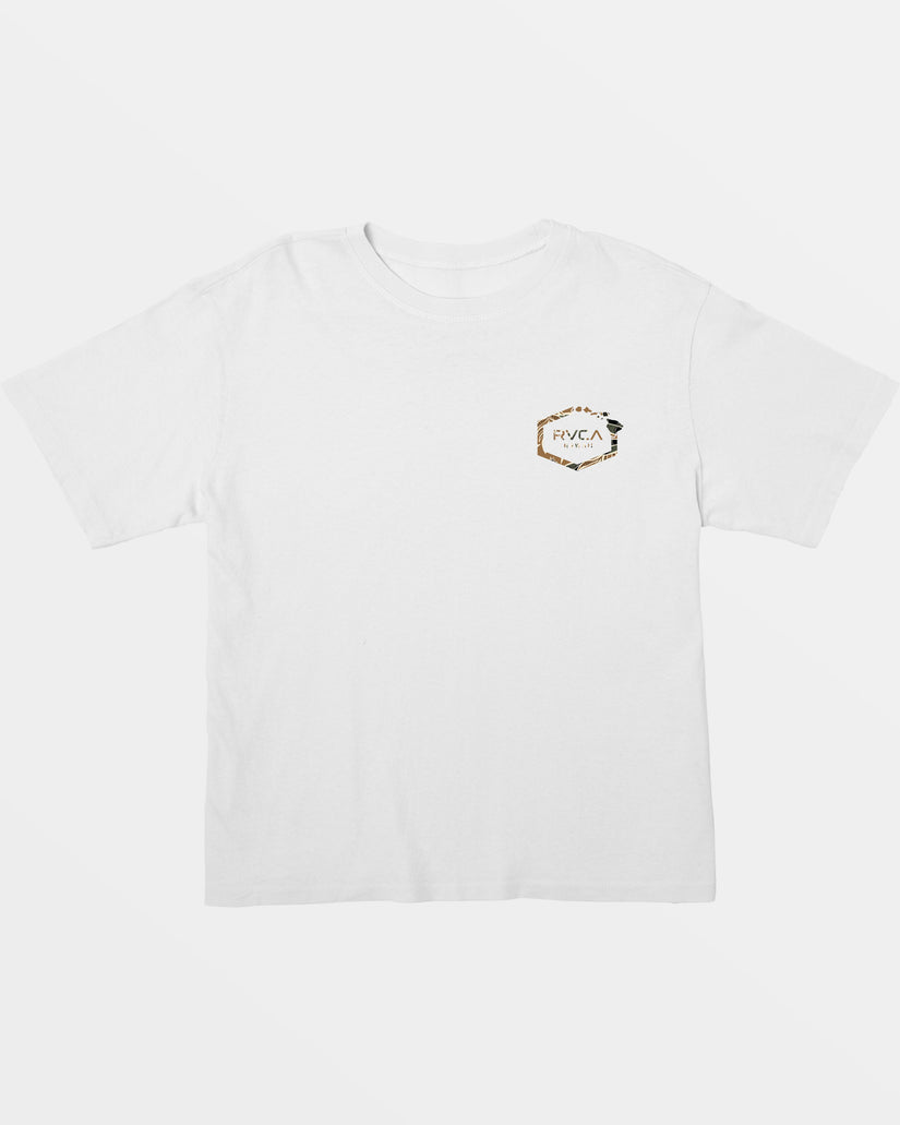 Hawaii Hex Cropped T-Shirt - White