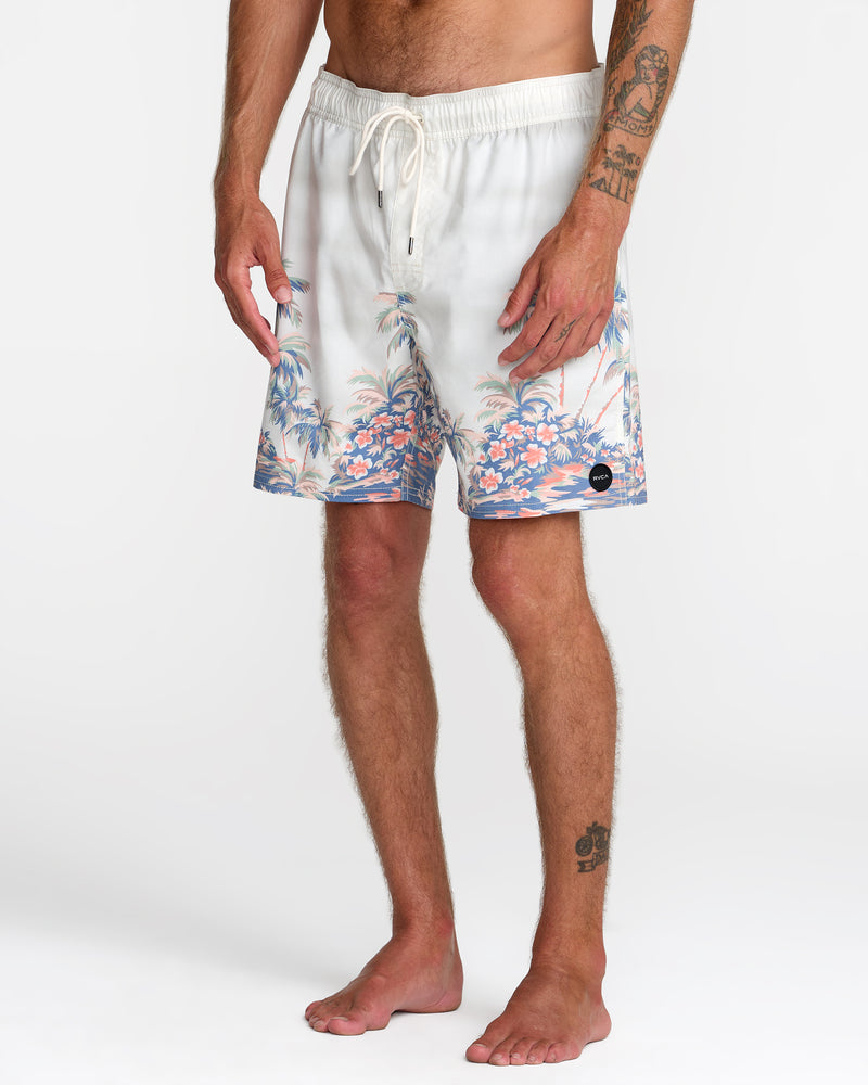 Barnes Elastic Short 17" Swim Trunk - RVCA