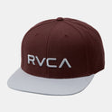 RVCA Twill Snapback II Hat - Wine