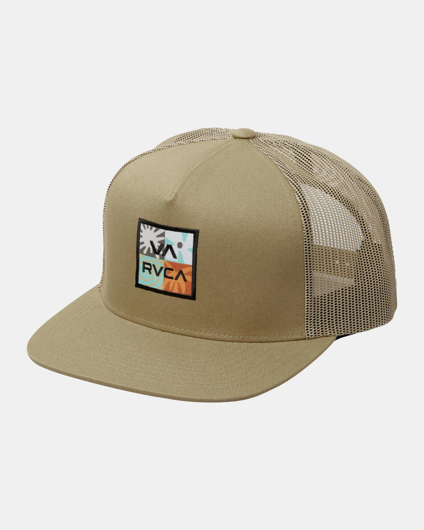 VA All The Way Print Trucker Hat - Dark Khaki