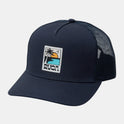 Palm Set Trucker Hat - Navy