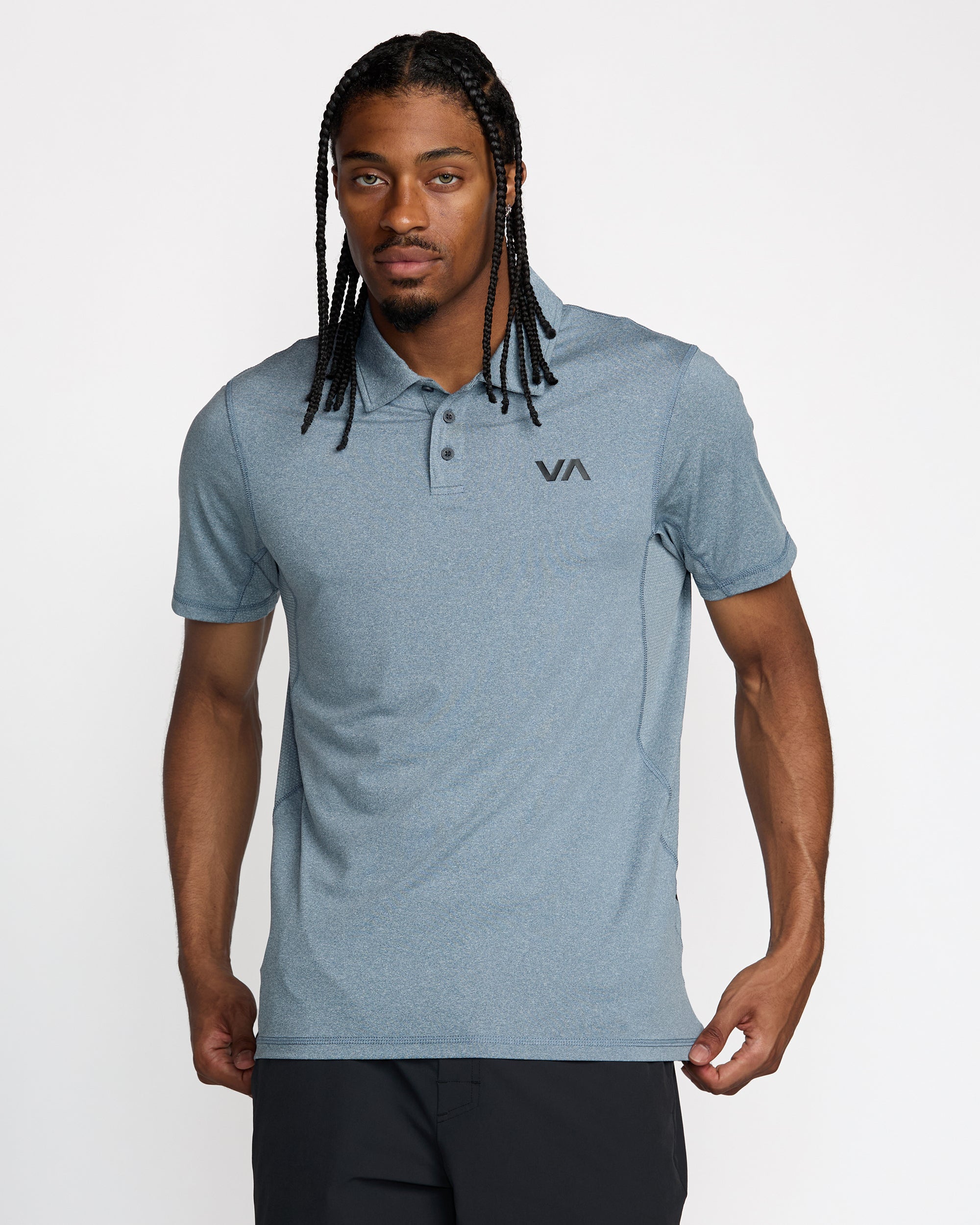 (取寄) ルーカ メンズ スポーツ ベント ポロ RVCA men Sport Vent Polo Vintage Navy Heather Sport Vent Polo - RVCA
