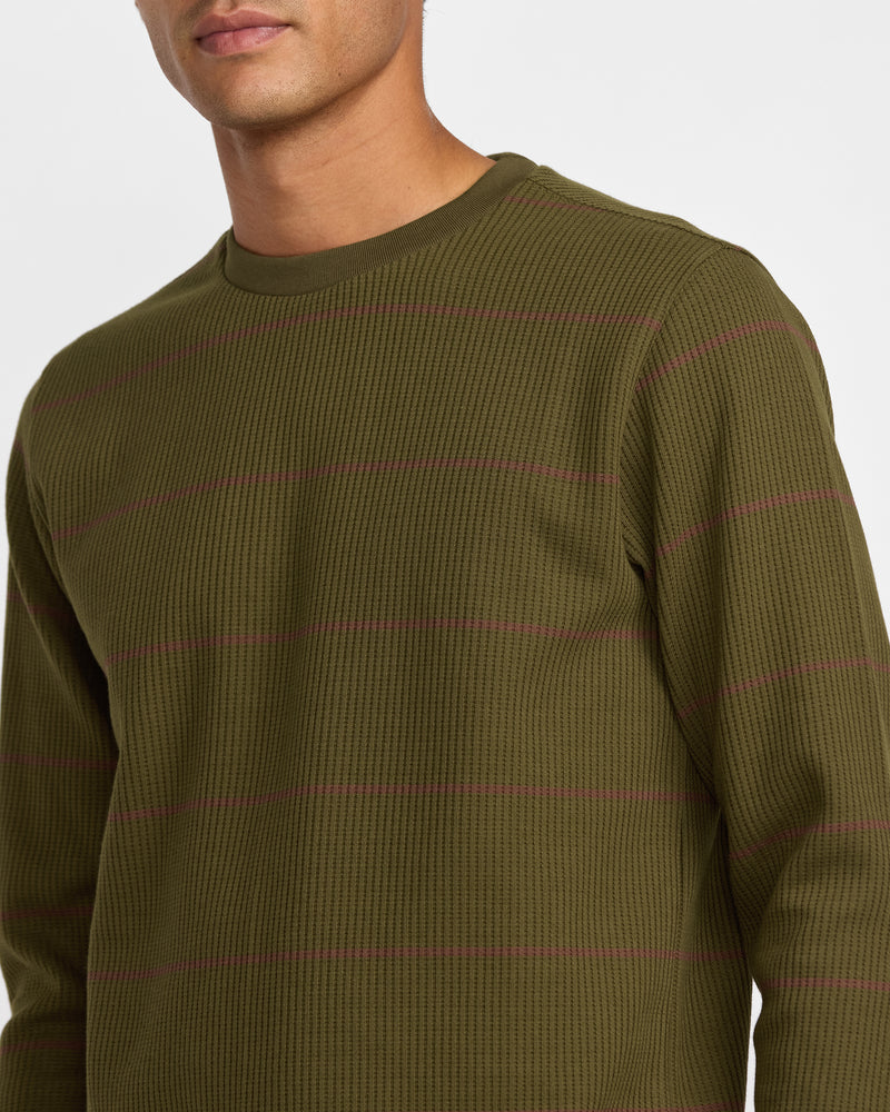 Dayshift Thermal Stripe Long Sleeve - RVCA