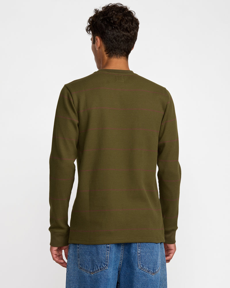 Dayshift Thermal Stripe Long Sleeve - RVCA