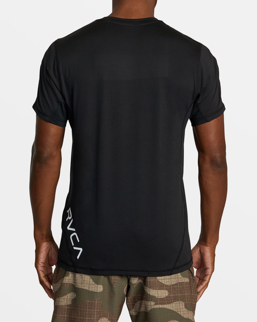 Sport Vent Banded T-Shirt - Black