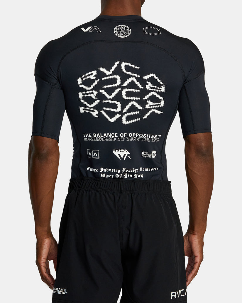 VA Sport Short Sleeve Rashguard - Black All Brand 2