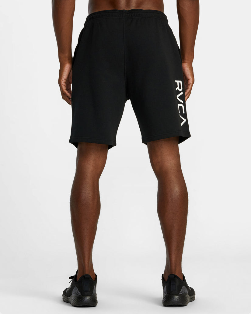 Hawaii All Brand Elastic Waist Sport Shorts - Black