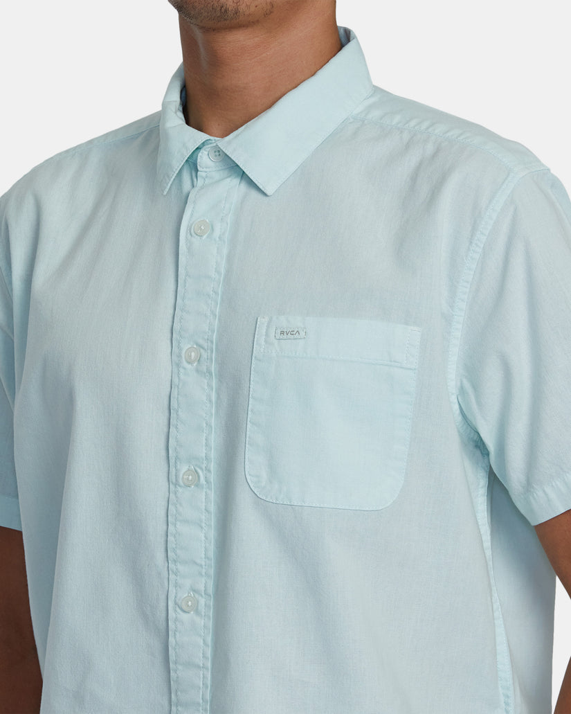 PTC Woven II Short Sleeve Woven Shirt - Light Blue