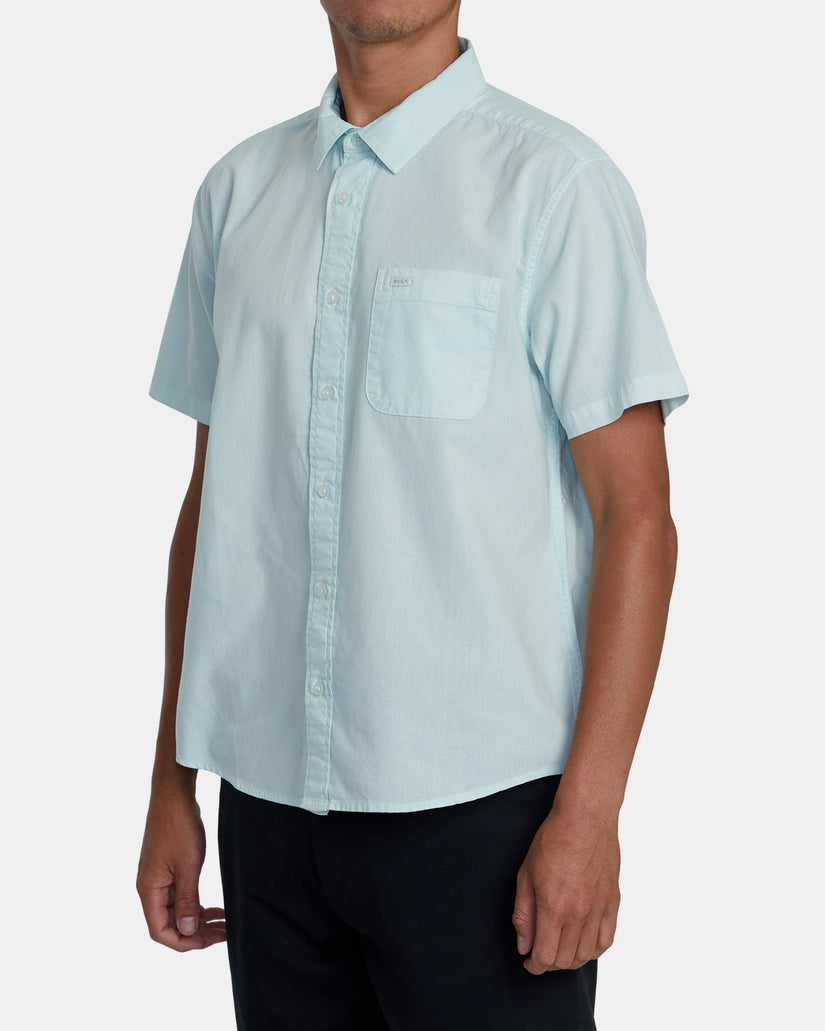 PTC Woven II Short Sleeve Woven Shirt - Light Blue
