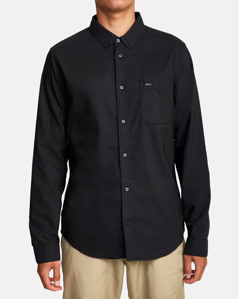 That'll Do Stretch Woven Long Sleeve Shirt- RVCA