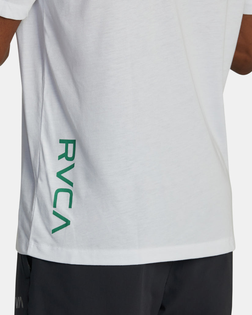 RVCA 2X Tee - White/Grass Green
