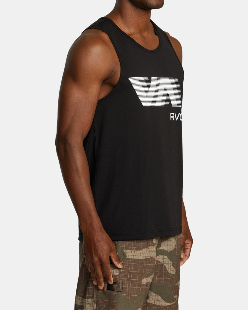 VA RVCA Blur Tank Top - Black
