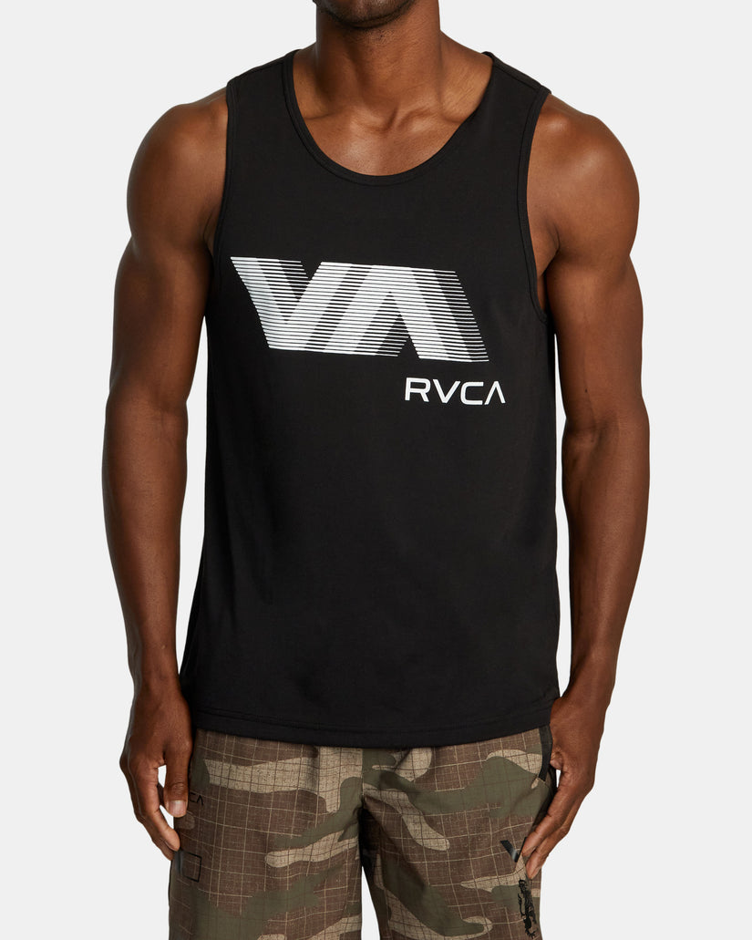 VA RVCA Blur Tank Top - Black
