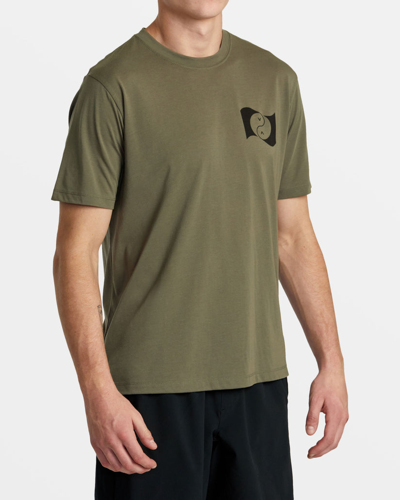 Balance Banner Short Sleeve T-Shirt - Olive