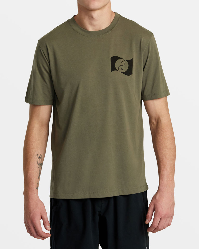 Balance Banner Short Sleeve T-Shirt - Olive