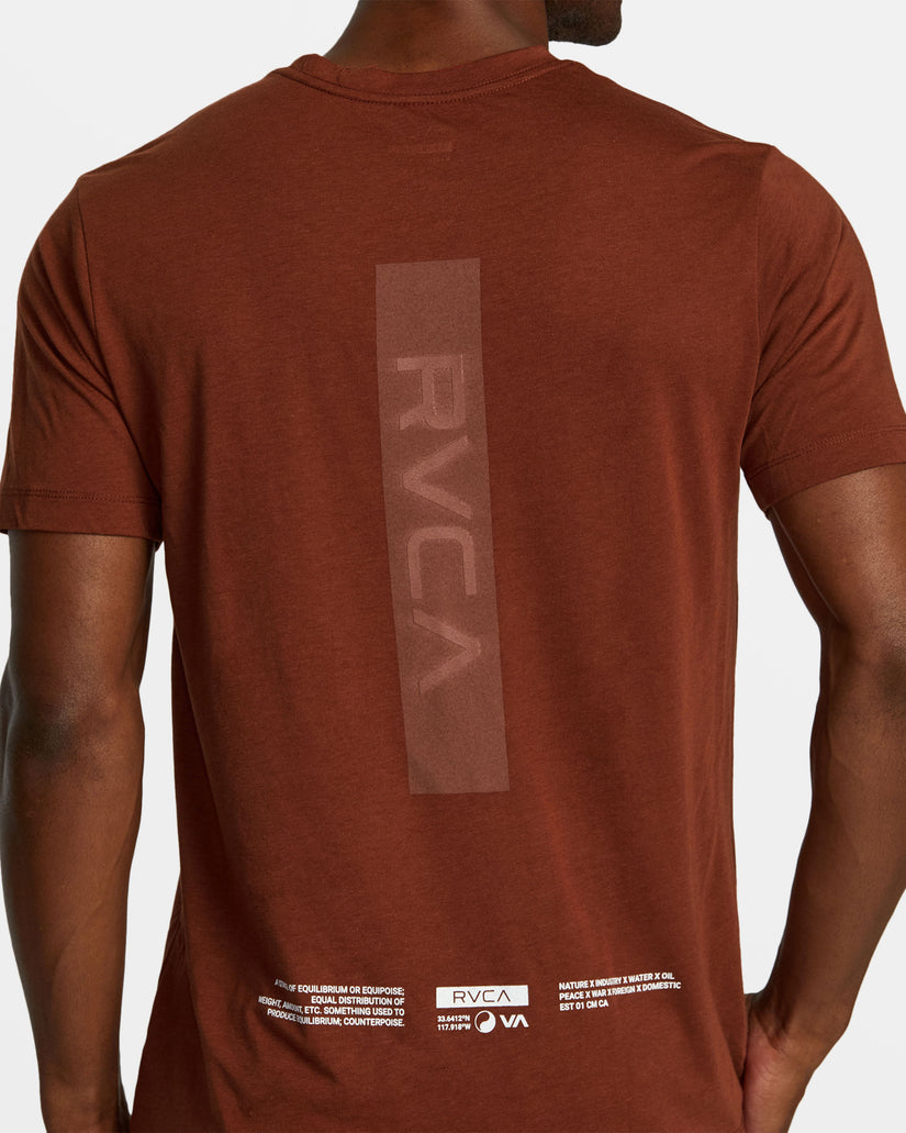 Big RVCA Sport Tech T-Shirt - Red Brick
