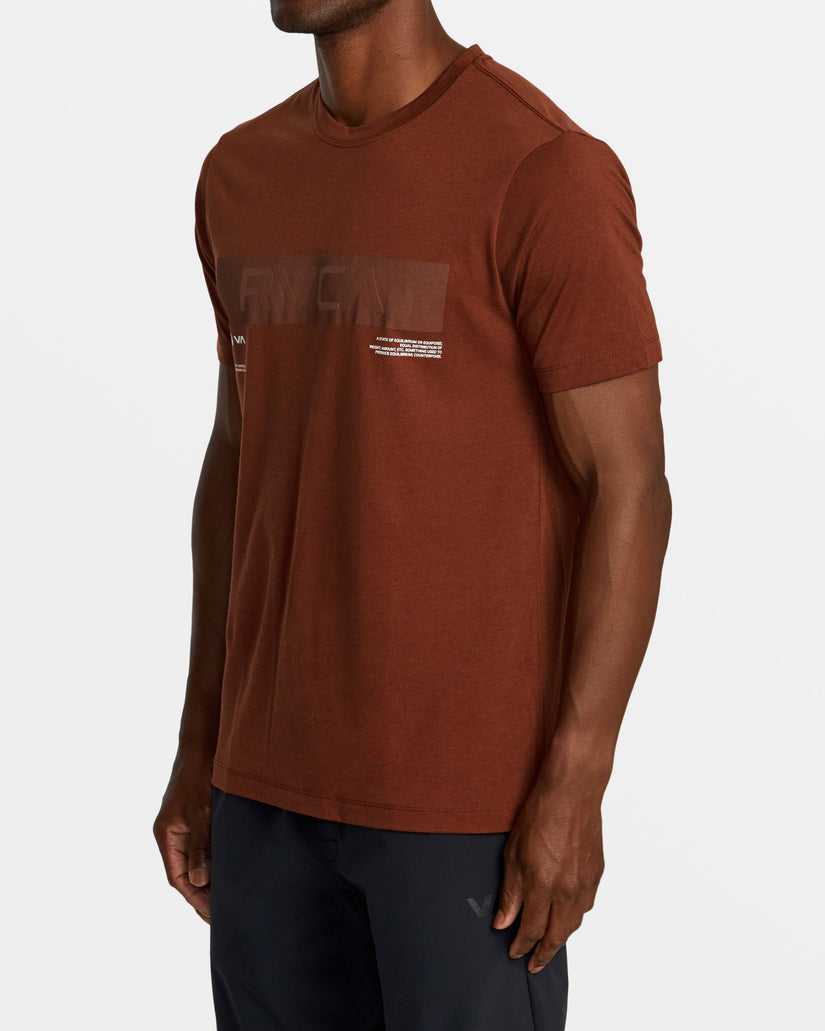 Big RVCA Sport Tech T-Shirt - Red Brick