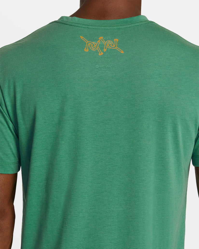 Luke P Sport Tech T-Shirt - Green Grass