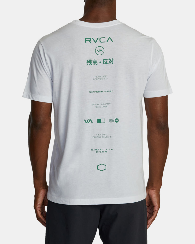 RVCA Credits Sport Tech T-Shirt - White