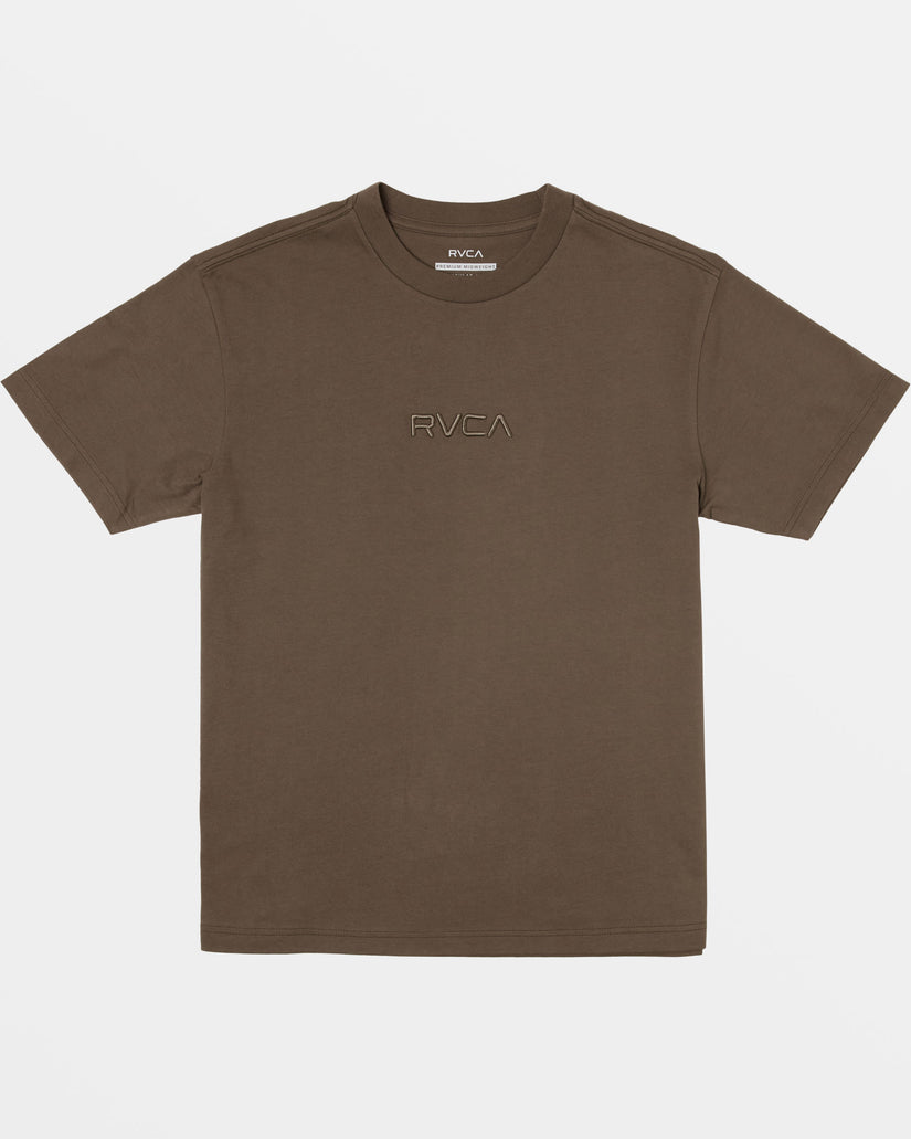 Small RVCA Embroidery T-Shirt - Mushroom