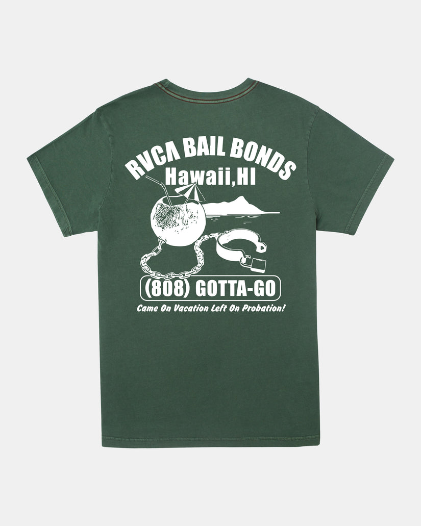 RVCA Bail Bonds T-Shirt - College Green