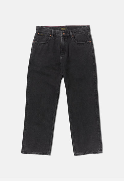 Black jeans on a white background