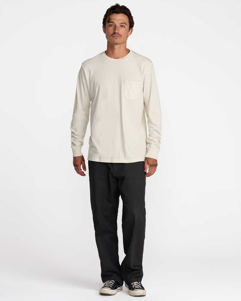 PTC Pigment Long Sleeve Tee- RVCA