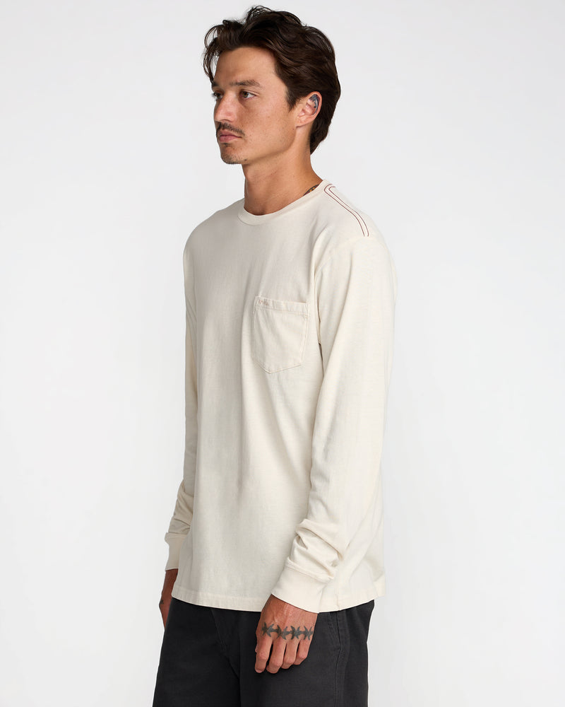 PTC Pigment Long Sleeve Tee- RVCA
