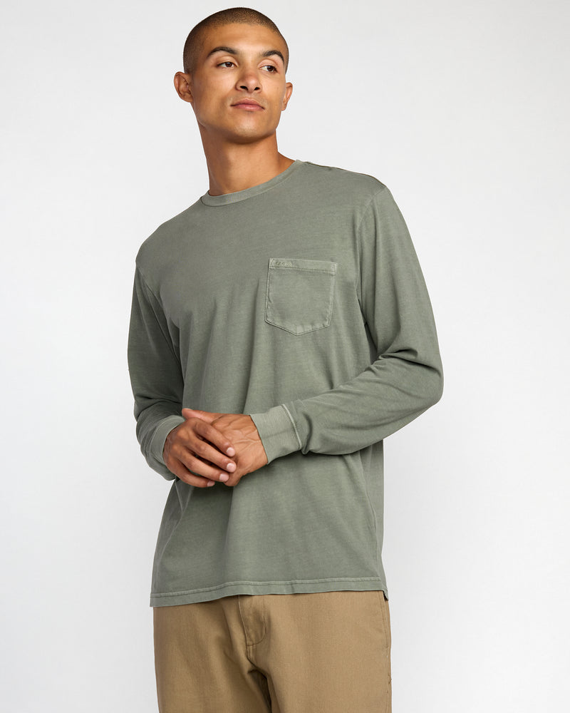 PTC Pigment Long Sleeve Tee - RVCA
