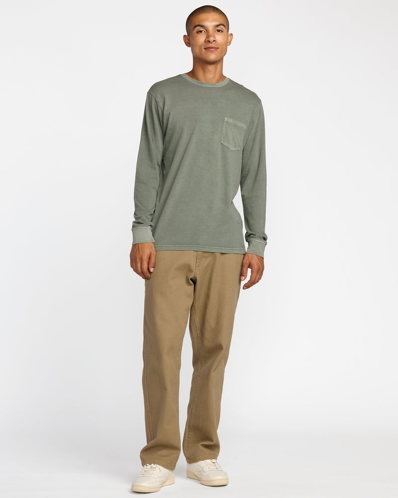 PTC Pigment Long Sleeve Tee - RVCA
