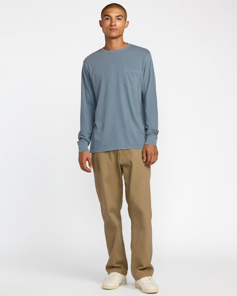 PTC Pigment Long Sleeve Tee - RVCA