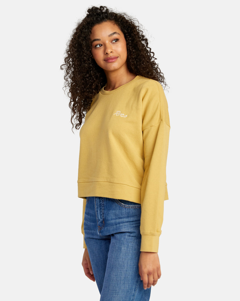 Scrypt Pullover Sweatshirt - Vintage Gold