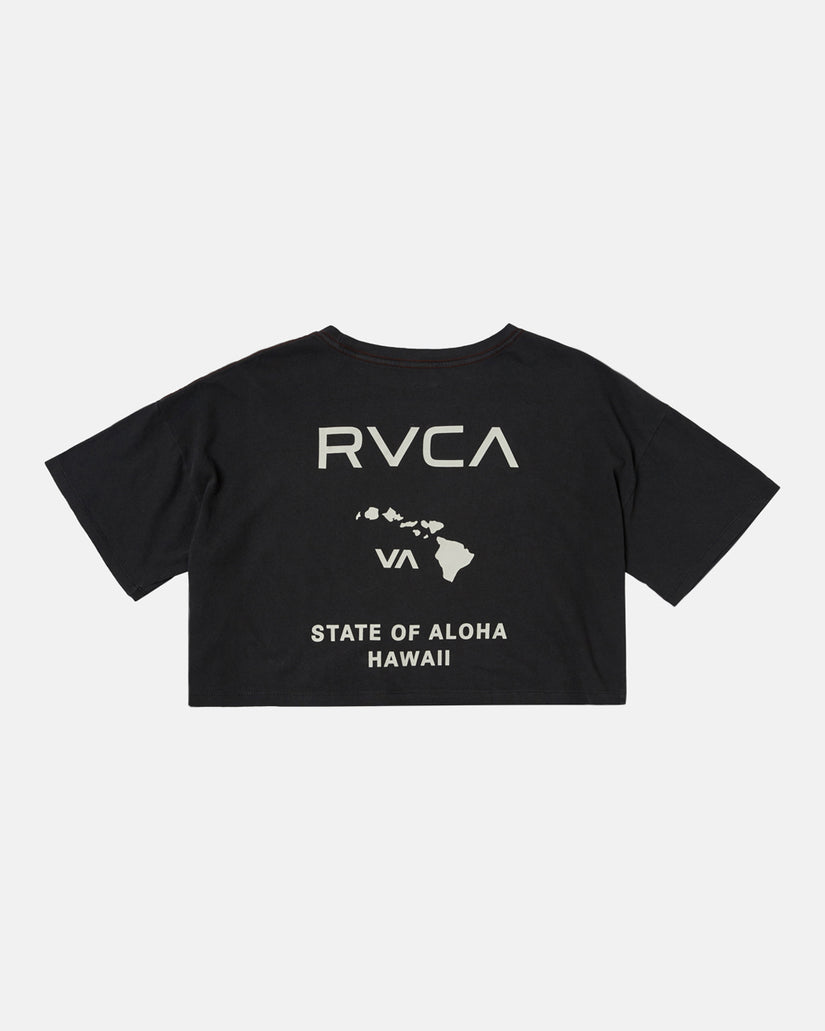 State Of Aloha T-Shirt - Washed Black