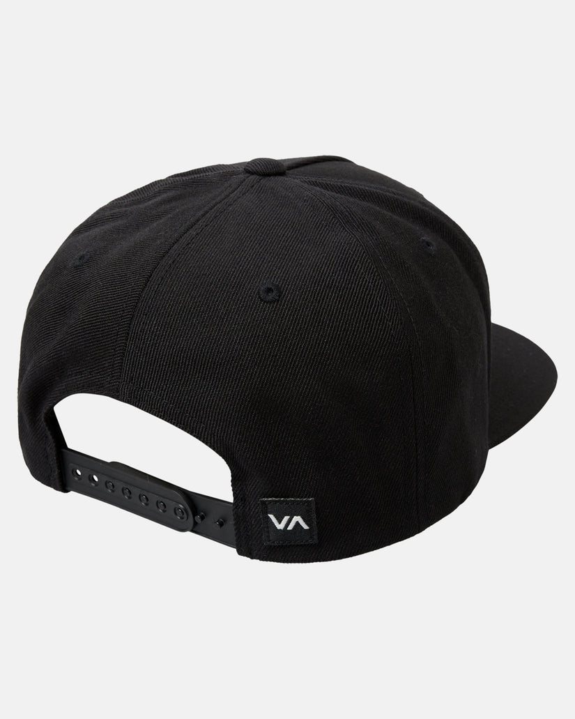 RVCA Snapback Hat - Black/White