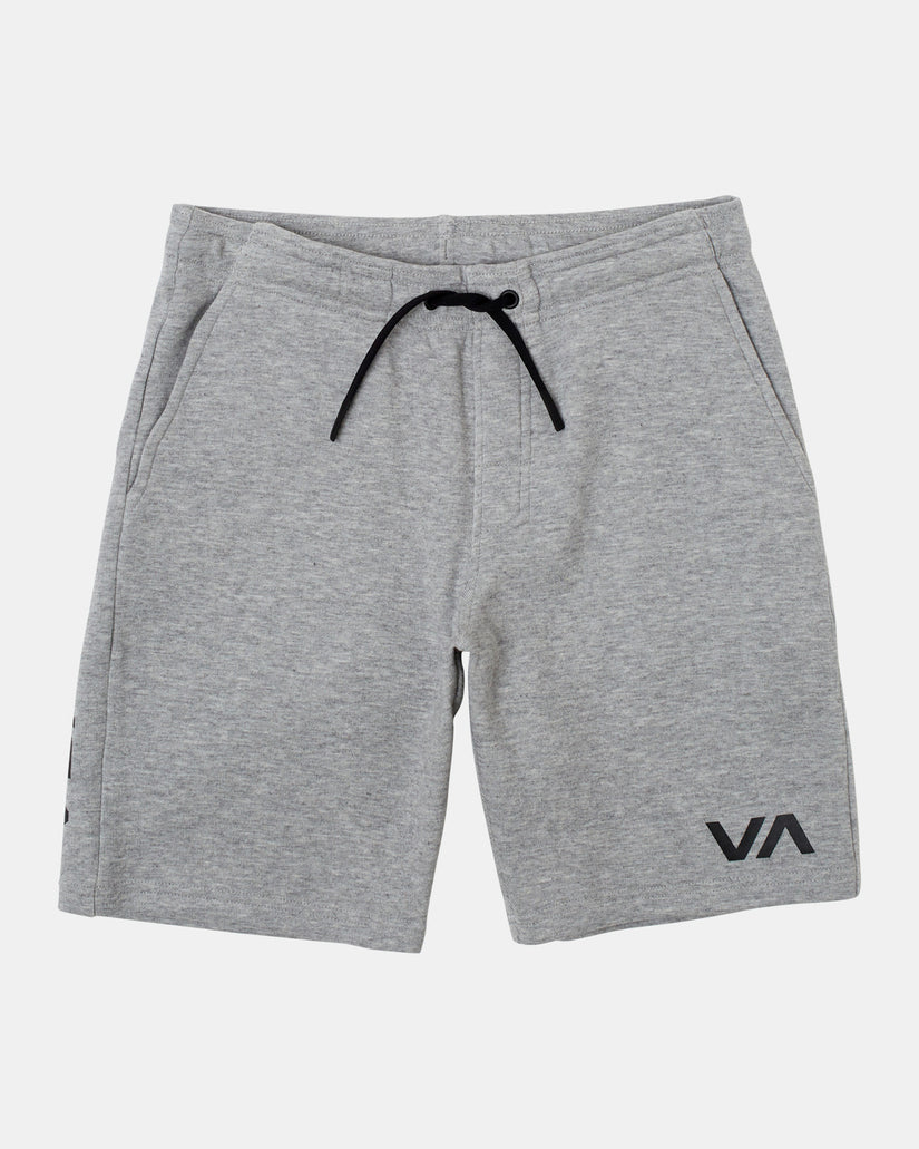 Boys VA Sport Elastic Shorts IV  17" - Heather Grey