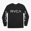 Boys Big RVCA Long Sleeve Tee - Black