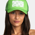 Checker Trucker Hat - Green