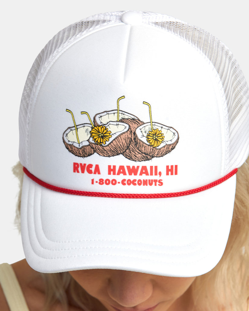 Coconuts Foamy Trucker Hat - White
