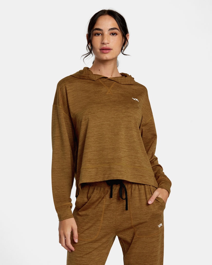 C-Able Cropped Workout Hoodie - Sienna
