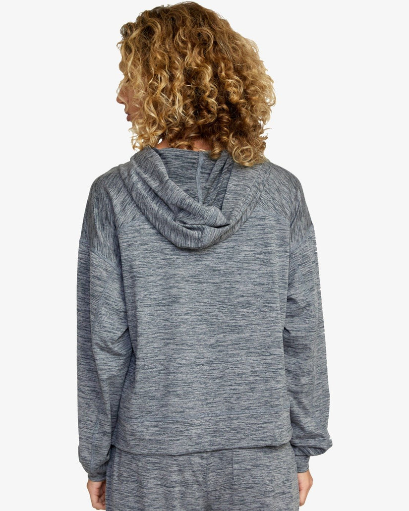 C-Able Cropped Workout Hoodie - Athletic Heather Grey