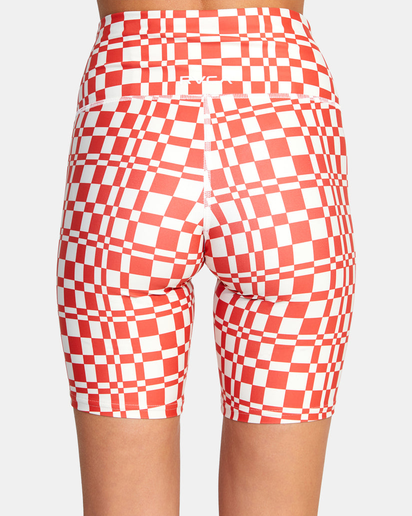 VA Essential Bike Shorts 7" - Grid Trip Red Earth