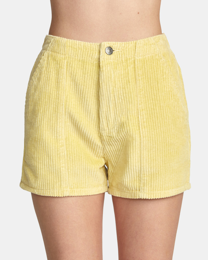 Daylight Corduroy Shorts - Mellow Yellow