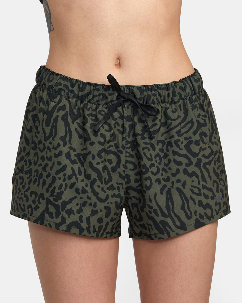 VA Essential Low-Rise Yogger Sport Shorts - Animal Olive
