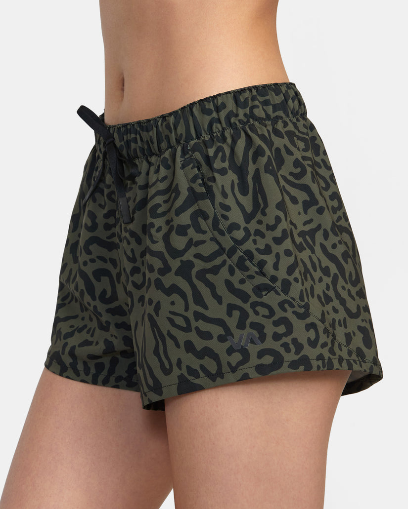 VA Essential Low-Rise Yogger Sport Shorts - Animal Olive